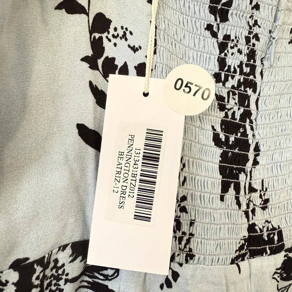 Reformation Womens Pennington Floral Print Dress Beatriz Size 12 NWT - Picture 10 of 11